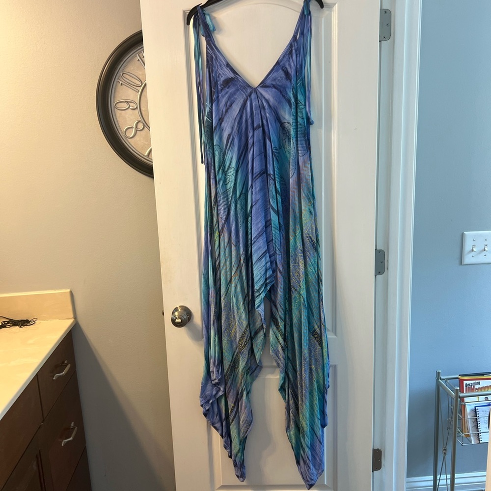 Sacred Threads Jump Suit 100% Rayon, Boho Hippie … - image 2